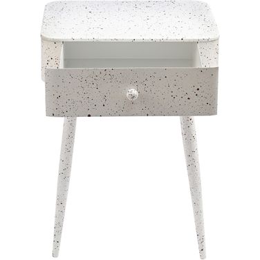 Rylan Iron Night Stand In White