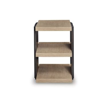 Rylandyn End Table In Light Brown and Black