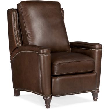 Rylea Manual Push Back Recliner In Brown