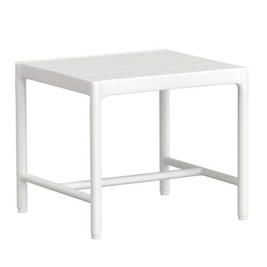 Sabbia End Table in Satin White