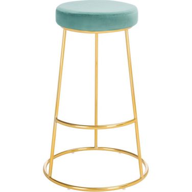 Sabina Round Bar Stool in Gold