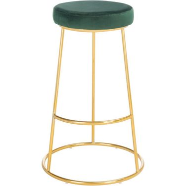 Sabina Round Bar Stool in Green
