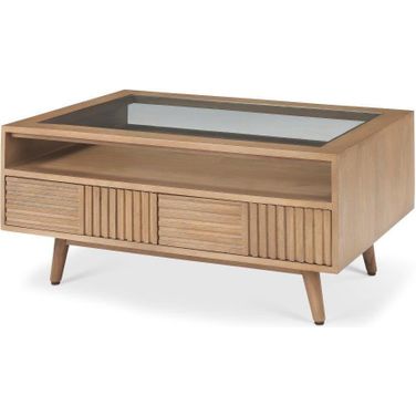 Sable Light Brown Wood Coffee Table