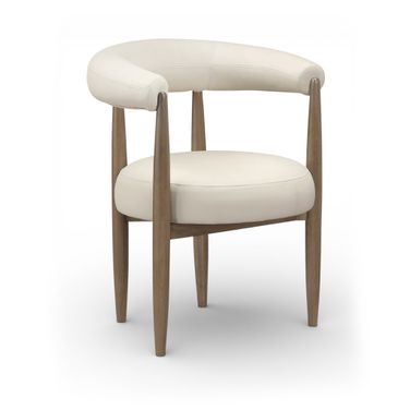 Sable Vegan Leather Upholstered Dining Chair Set of 2 In Beige