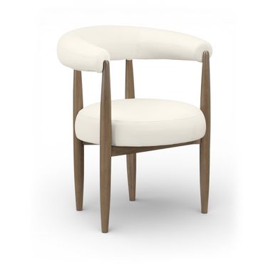 Sable Vegan Leather Upholstered Dining Chair Set of 2 In Cream