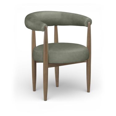 Sable Vegan Leather Upholstered Dining Chair Set of 2 In Green