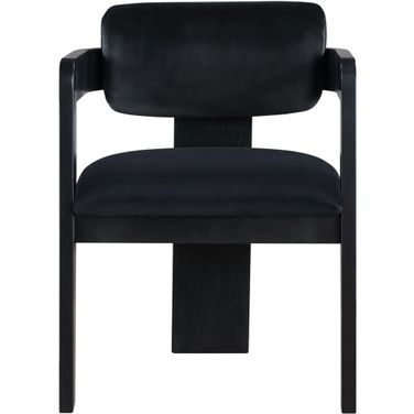 Sacha Velvet Dining Chair Set of 2 In Black