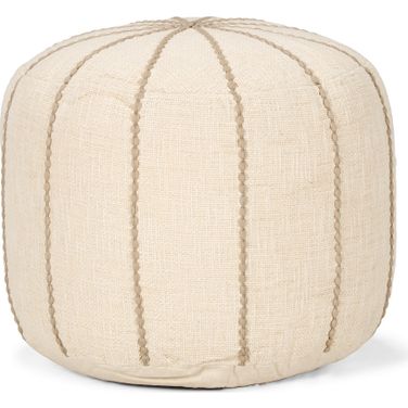 Sachi Pouf In Beige