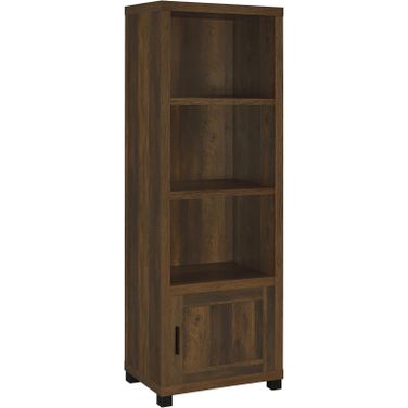 Sachin 3-shelf Media Tower With Storage Cabinet Dark Pine