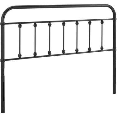 Sage Queen Metal Headboard In Black