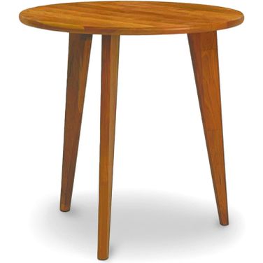 Sage Round End Table With Wood Legs In Natural Cherry