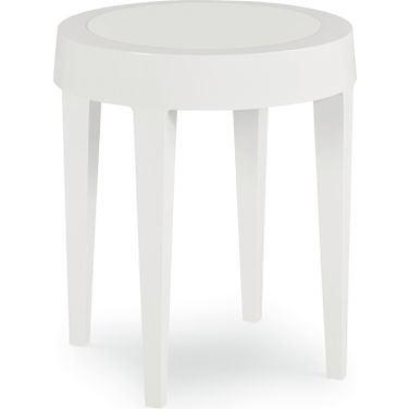 Sail Round Side Table In White