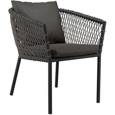 Sailor Charcoal Outdoor Patio Dining Arm Chair