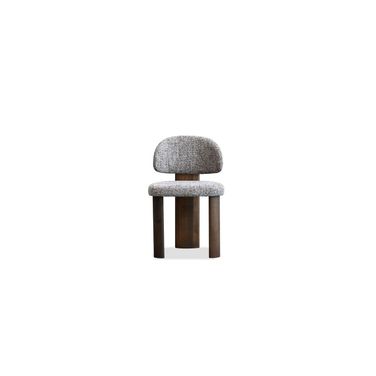 Sake Dining Chair Set of 2 Ebony Ash Base In Koala Tweed