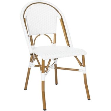 Salcha Indoor-Outdoor French Bistro Side Chair Set of 2 in Light Brown