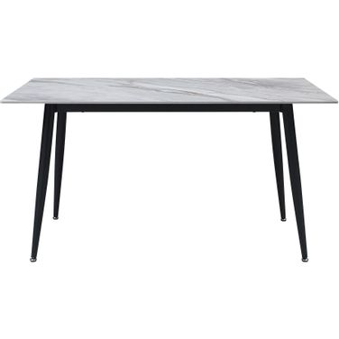 Salerno Dining Table In Black/White/Gray