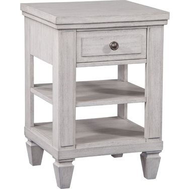 Salter Path 1 Drawer Nightstand In White Grain