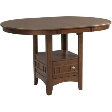Sam Cherry Extendable Trestle Storage Pub Dining Table