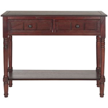 Samantha Dark Cherry 2-Drawer Console