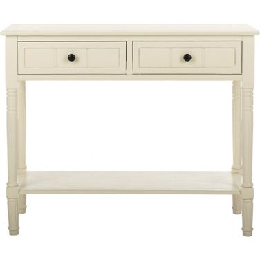 Samantha Distressed Cream 2-Drawer Console