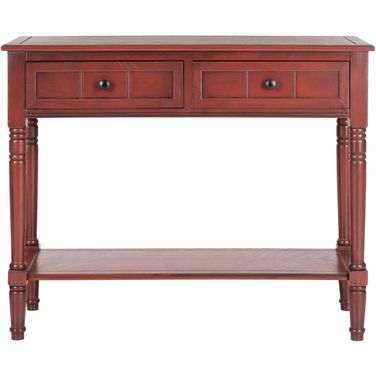 Samantha Red 2-Drawer Console