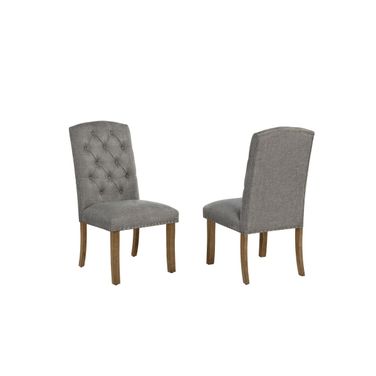 Samantha Side Dining Chair Set of 2 in Gray