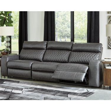 Samperstone Power Reclining Sofa In Gray