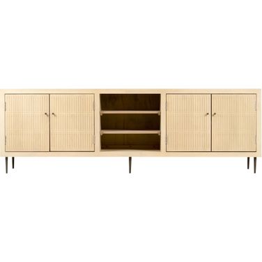 Sampson 4-Door Media Cabinet In Aged Natural