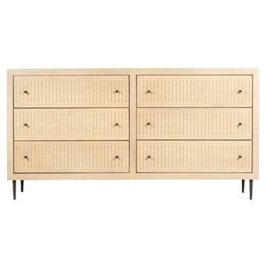 Sampson 6-Drawer Dresser In Aged Natural