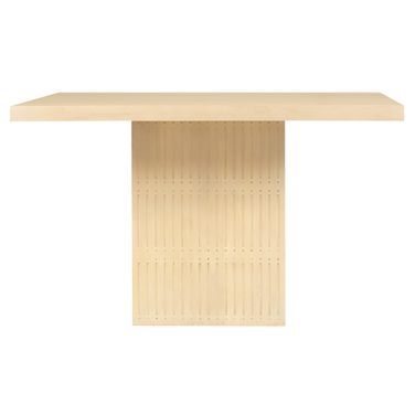 Sampson 60 Inch Square Dining Table In Aged Natural