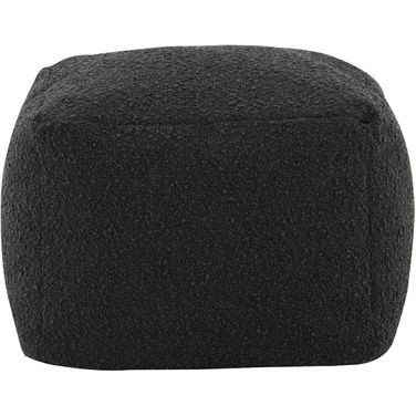 Samuels Boucle Pouf In Black