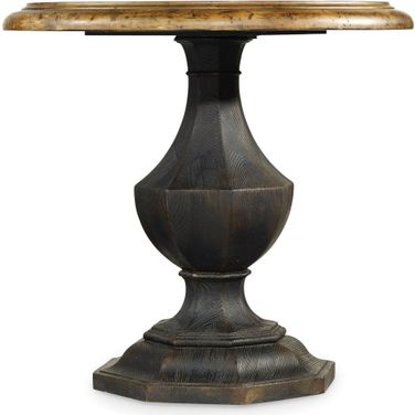 Sanctuary Black Round Accent Table