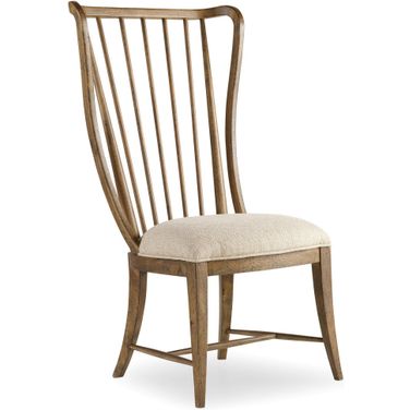Sanctuary Brown Tall Spindle Side Chair Set of 2