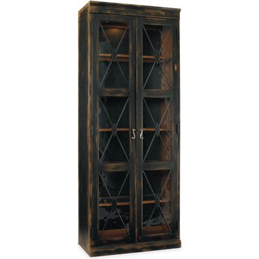 Sanctuary Ebony 2 Door Thin Display Cabinet