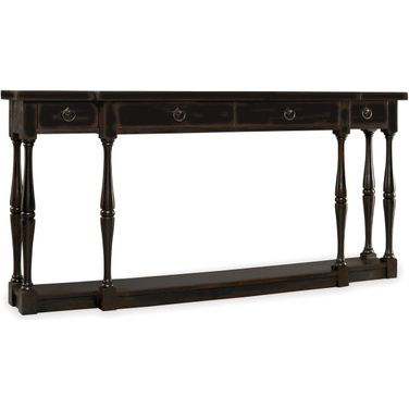 Sanctuary Ebony 4 Drawer Thin Console