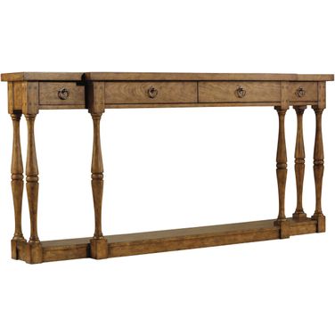 Sanctuary Medium Wood 4 Drawer Thin Console