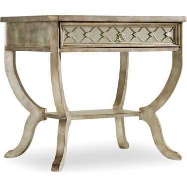 Sanctuary Silver Bedside Table