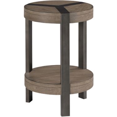 Sandler Round Accent Table In Gray