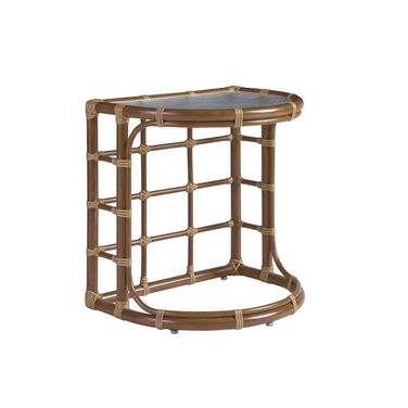 Sandpiper Bay Demilune End Table In Brown