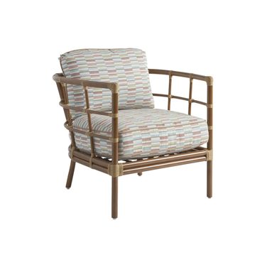 Sandpiper Bay Lounge Chair In Brown/Red/Pink