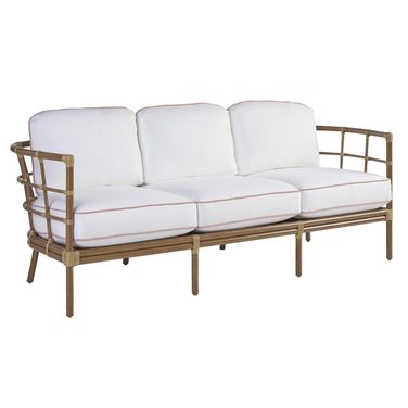 Sandpiper Bay Sofa In White and Brown