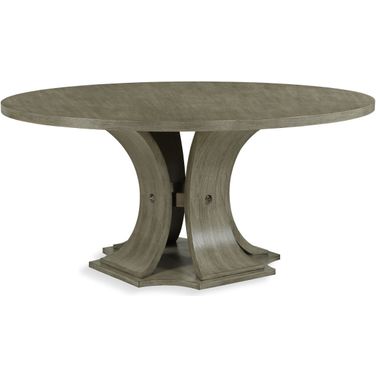 Sanford 64 Inch Round Dining Table In Greige