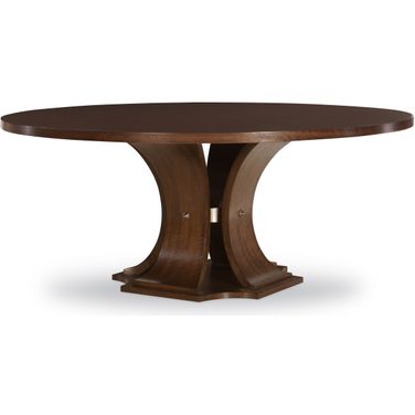 Sanford 72 Inch Round Dining Table In Brunette