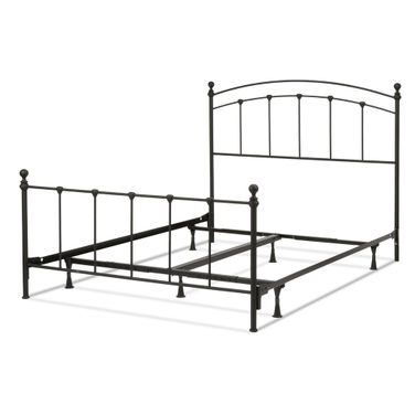 Sanford Queen Bed with Frame In Matte Black