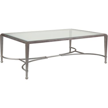 Metal Designs Sangiovese Large Rectangular Cocktail Table In Argento