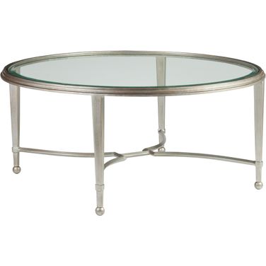 Metal Designs Sangiovese Round Cocktail Table In Argento