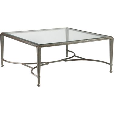 Metal Designs Sangiovese Square Cocktail Table In Argento