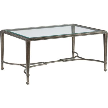 Metal Designs Sangiovese Small Rectangular Cocktail Table In St. Laurent