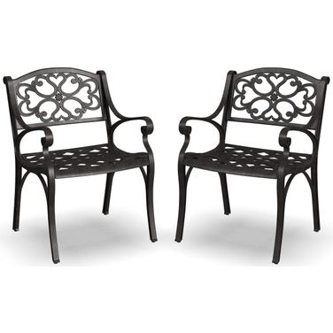 Sanibel Bronze Outdoor Chair Pair 6655-80