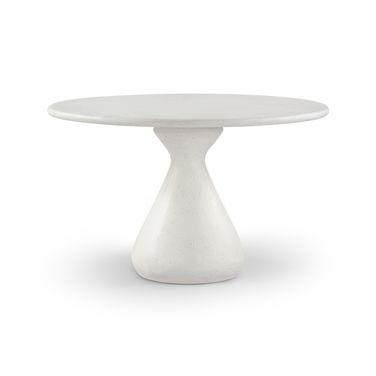 Sano 48 Inch Concrete Indoor and Outdoor Dining Table In Cream
